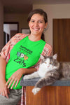 Round Neck T-Shirt (Women) - Feline Happy (11 colours)