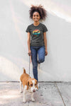 Round Neck T-Shirt (Women) - Beagle Sunset (11 colours)