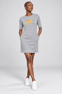 T-shirt Dress With Pockets - Mystical Unicorn (5 Colours) (Slim Fit)