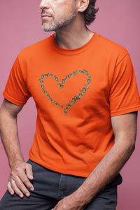 Round Neck T-Shirt (Men) - Dachshund Hearts (12 Colours)