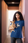 Round Neck T-Shirt (Women) - Chatty Chihuahua (10 colours)