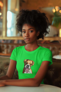 Round Neck T-Shirt (Women) - Bright As A Boxer (11 colours)