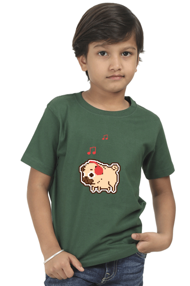 Round Neck T-Shirt (Boys) - Puggy Baby (10 Colours)