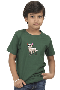 Round Neck T-Shirt (Boys) - Chatty Chihuahua (10 Colours)