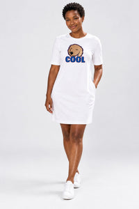 T-shirt Dress With Pockets - Labra-dorable (2 Colours) (Slim Fit)