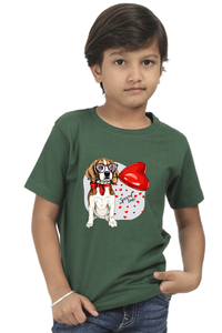 Round Neck T-Shirt (Boys) - Beagle Furever Love (9 Colours)