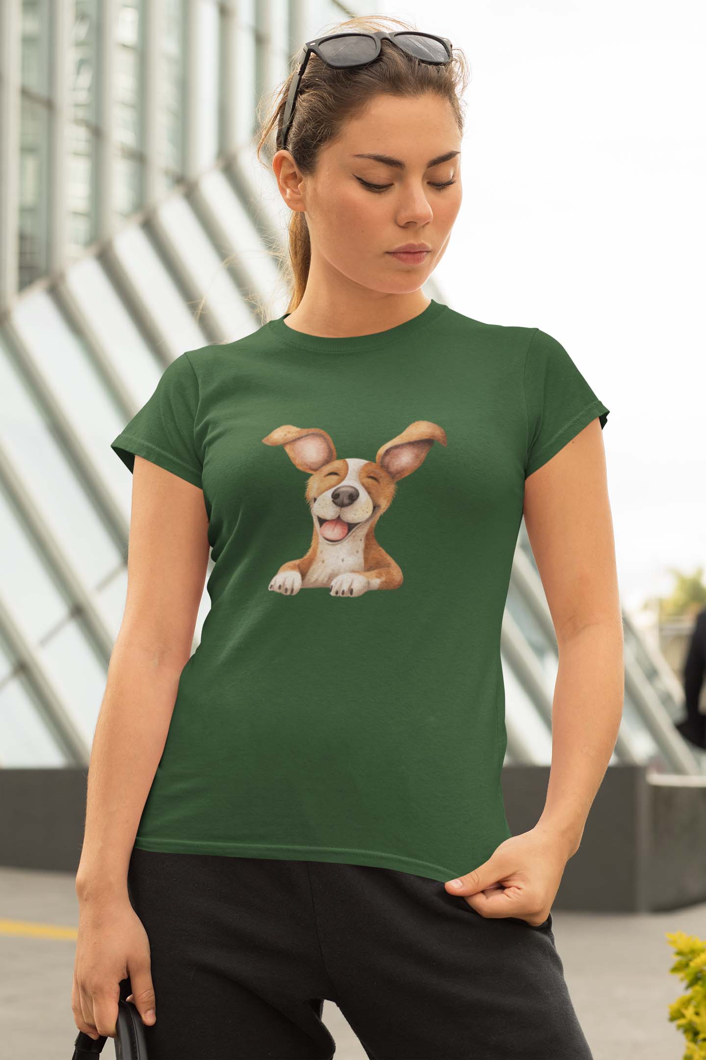 Round Neck T-Shirt (Women) - Happy Vibes (11 colours)