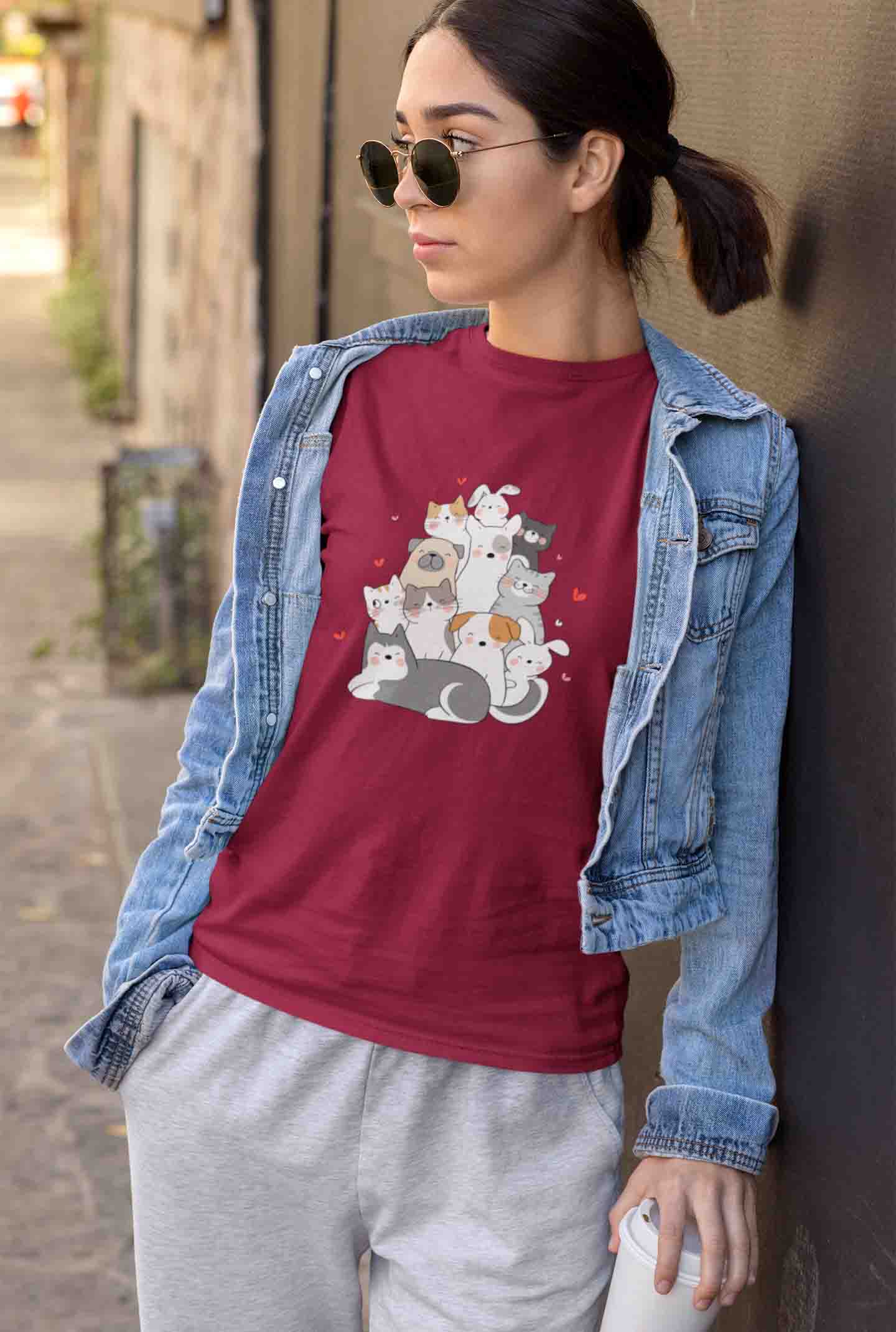 Round Neck T-Shirt (Women) - Cuddle Crew (11 colours)