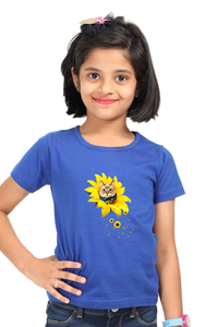 Round Neck T-Shirt (Girls) - A Meowment Of Sunshine (7 Colours)