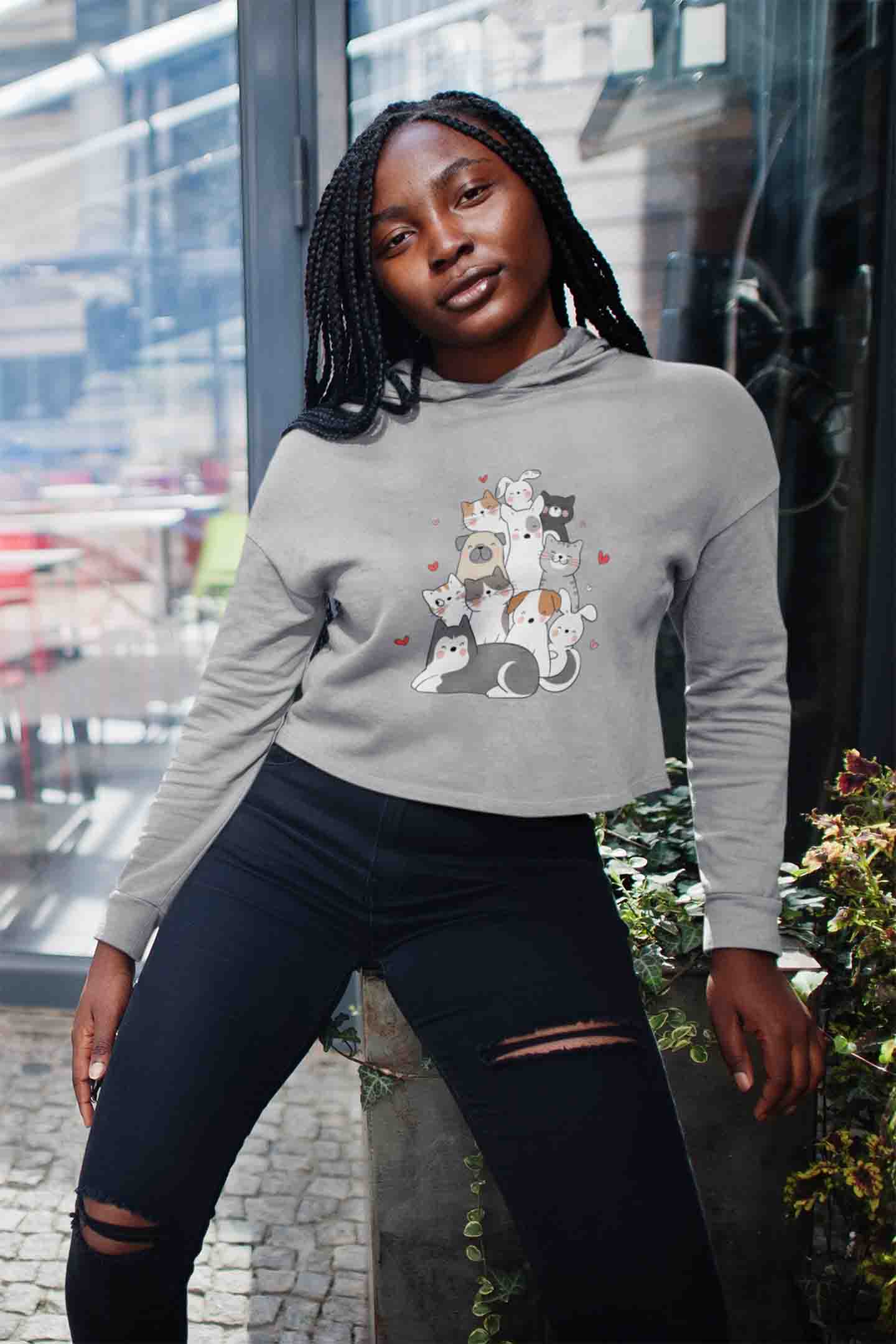 Crop Hoodie (Women) - Cuddle Crew (3 Colours)