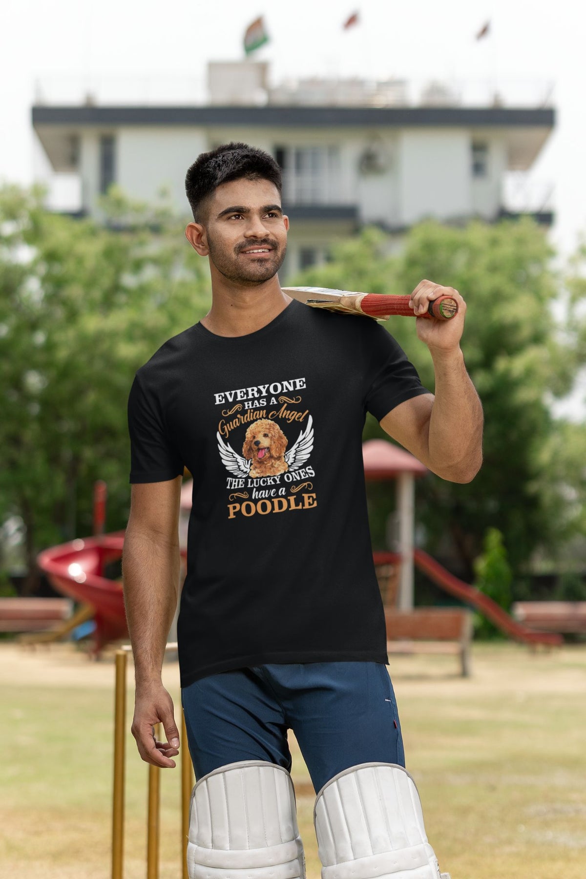 Round Neck T-Shirt (Men) - Angelic Poodle (8 Colours)