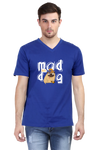 V Neck T-Shirt (Men) - Pizza Pug (4 Colours)