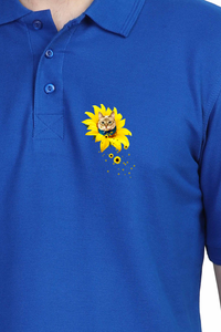 Polo Neck T-Shirt (Men) - A Meowment Of Sunshine (10 Colours)