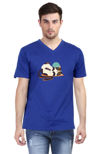 V Neck T-Shirt (Men) - Clawful Nap (4 Colours)