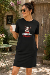 T-shirt Dress With Pockets - Barking Bowtie (3 Colours) (Slim Fit)