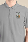 Polo Neck T-Shirt (Men) - Nerdy Kitty (3 Colours)