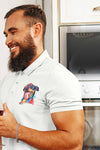 Polo Neck T-Shirt (Men) - Pawfectly Bright Hound (8 Colours)