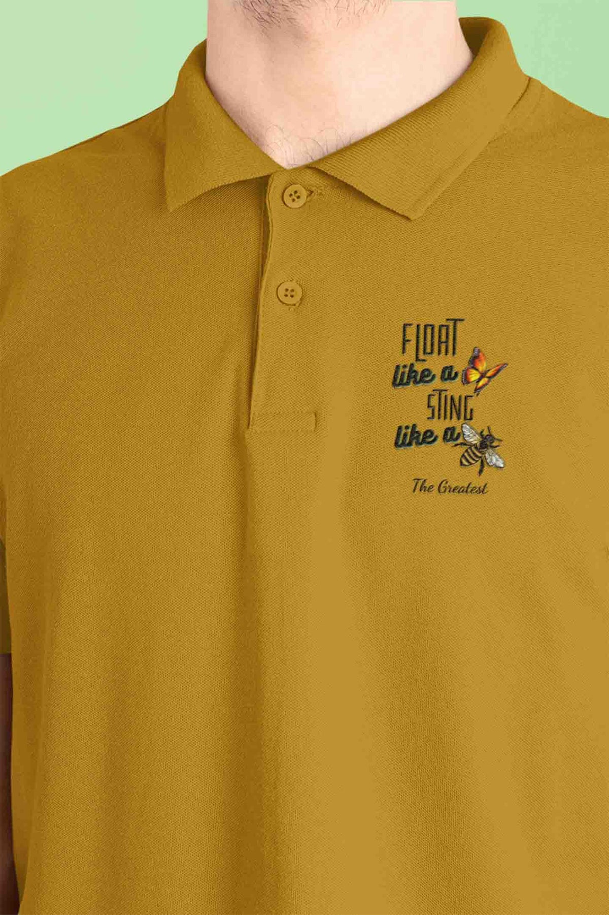 Stepevoli Clothing - Polo Neck T-Shirt (Men) - Bee The Greatest (3 Colours)