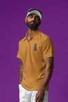 Polo Neck T-Shirt (Men) - Chocolate Charm (5 Colours)