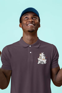 Polo Neck T-Shirt (Men) - Cuddle Crew (11 Colours)