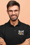 Polo Neck T-Shirt (Men) - Pizza Pug (8 Colours)