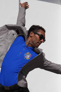 Polo Neck T-Shirt (Men) - Splashes Of Joy Puppy (11 Colours)