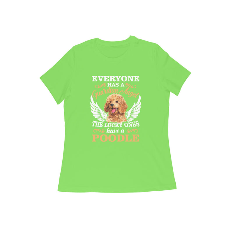 Round Neck T-Shirt (Women) - Angelic Poodle (9 Colours)