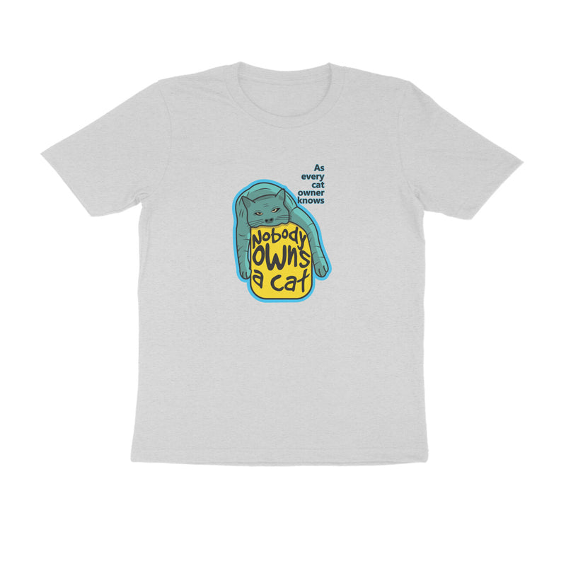 Round Neck T-Shirt (Men) - Cat-titude (9 Colours)