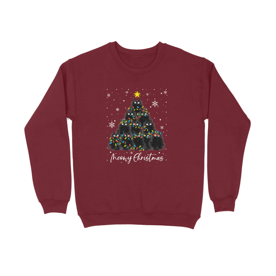 Sweatshirt (Men) - Meowy Christmas (5 Colours)