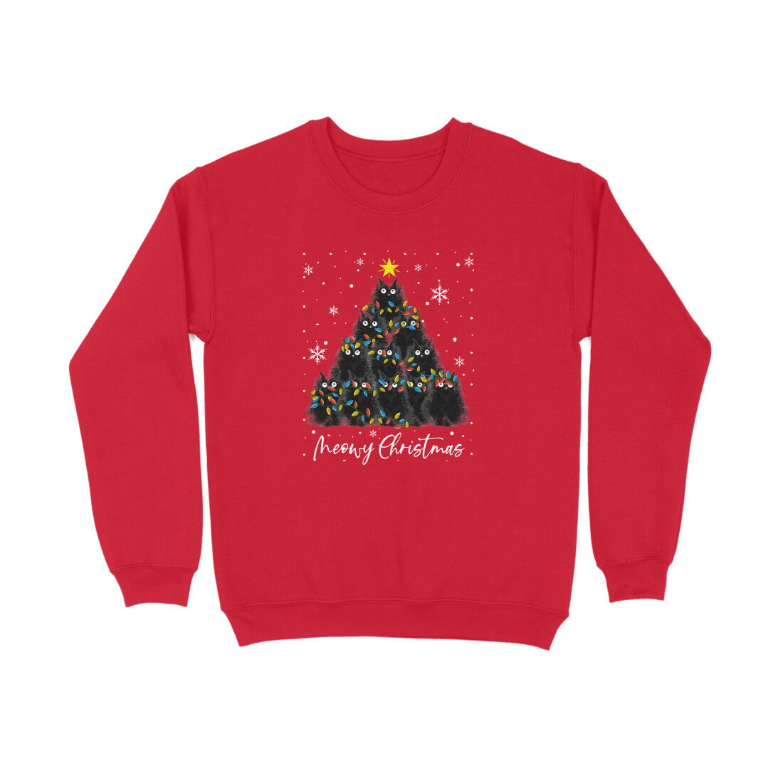 Sweatshirt (Men) - Meowy Christmas (5 Colours)