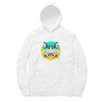 Hoodie (Men) - Cat With Glasses (12 Colours)