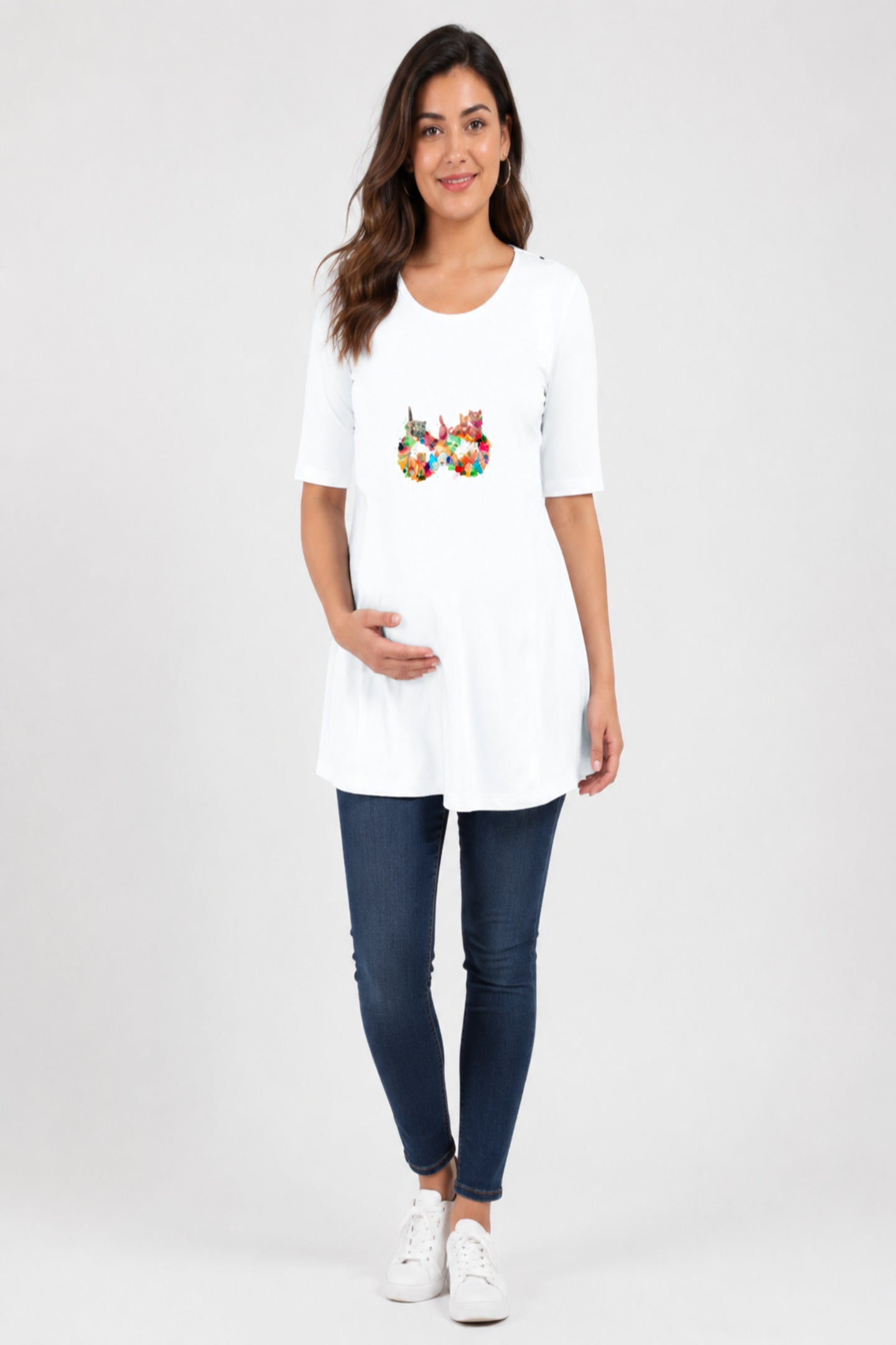 Infinity Cat Love Maternity Dress (1 Colour)