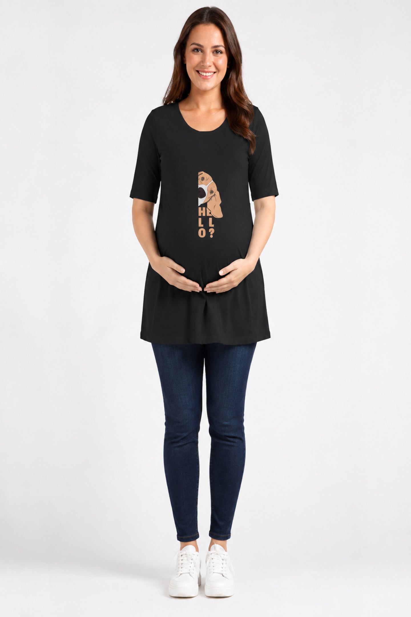 Basset Hound Hello Maternity Dress (2 Colours)
