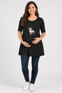 Chatty Chihuahua Maternity Dress (2 Colours)
