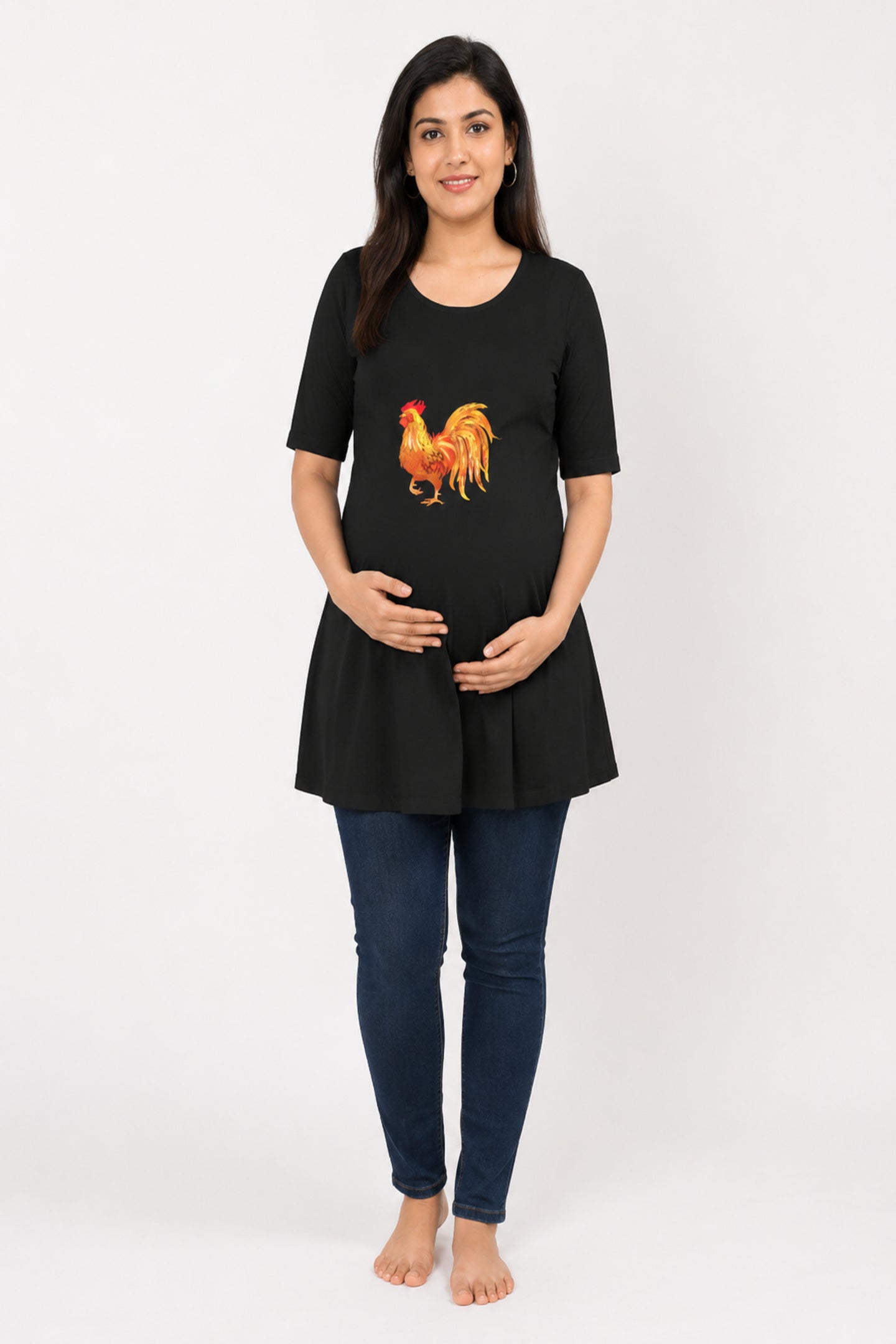 Cock-a-Doodle-Doo Maternity Dress (2 Colours)