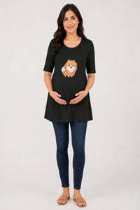 Floofy Pom Pom Maternity Dress (2 Colours)