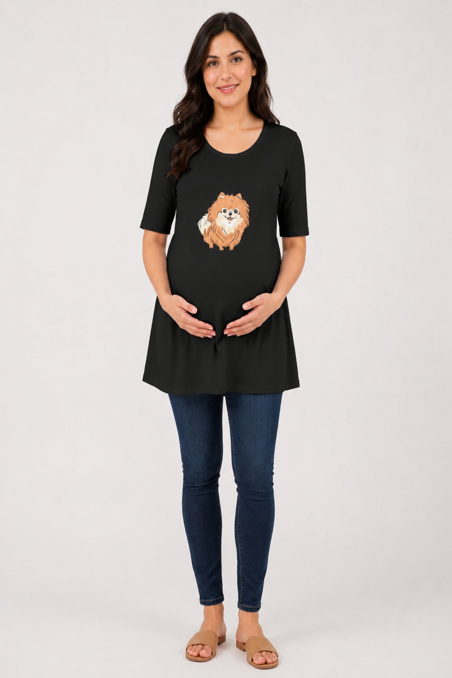 Floofy Pom Pom Maternity Dress (2 Colours)