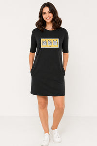 T-shirt Dress With Pockets - Meh Mondays (6 Colours) (Slim Fit)