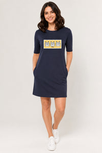 T-shirt Dress With Pockets - Meh Mondays (6 Colours) (Slim Fit)
