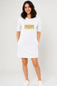 T-shirt Dress With Pockets - Meh Mondays (6 Colours) (Slim Fit)