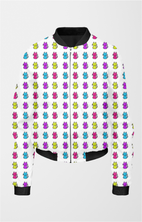 Bomber Jacket (Women) - Cats In Colour