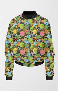 Bomber Jacket (Women) - Retro Jungle Party