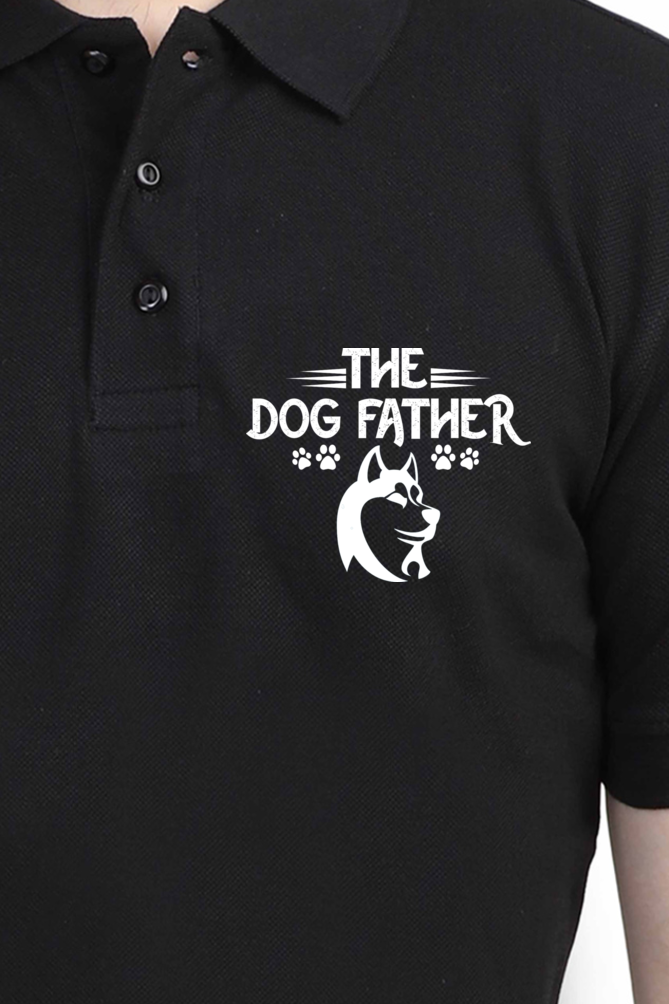 Polo Neck T-Shirt (Men) - Classy Dogfather (7 Colours)