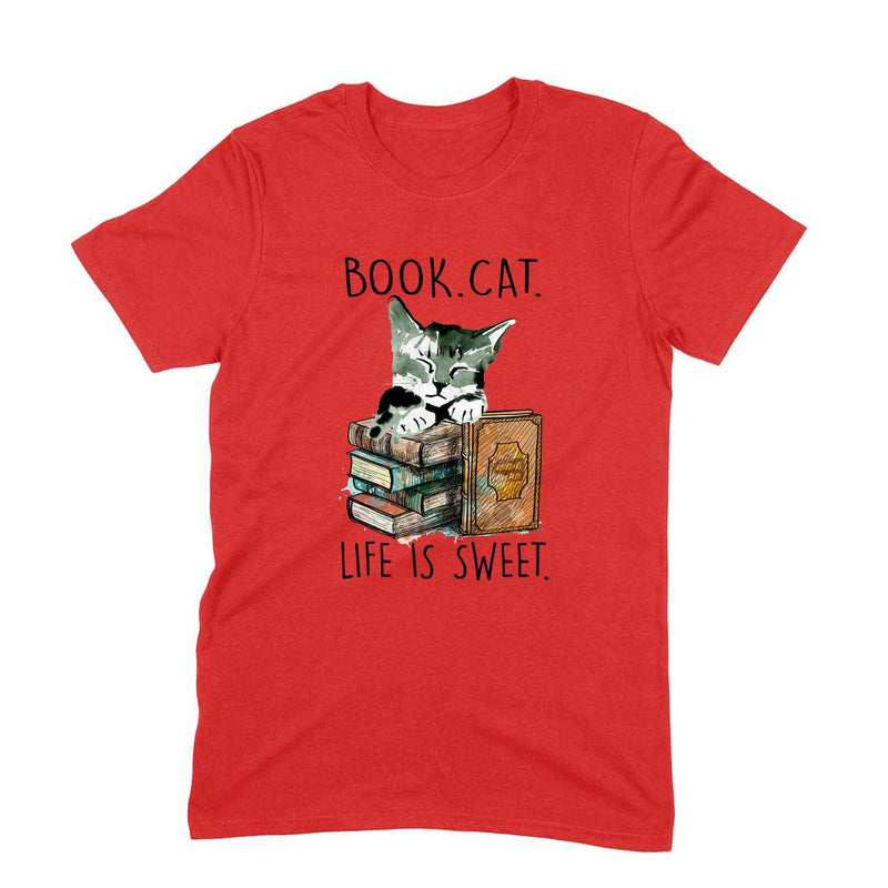 Stepevoli Clothing - Round Neck T-Shirt (Men) - Nerdy Kitty (6 Colours)