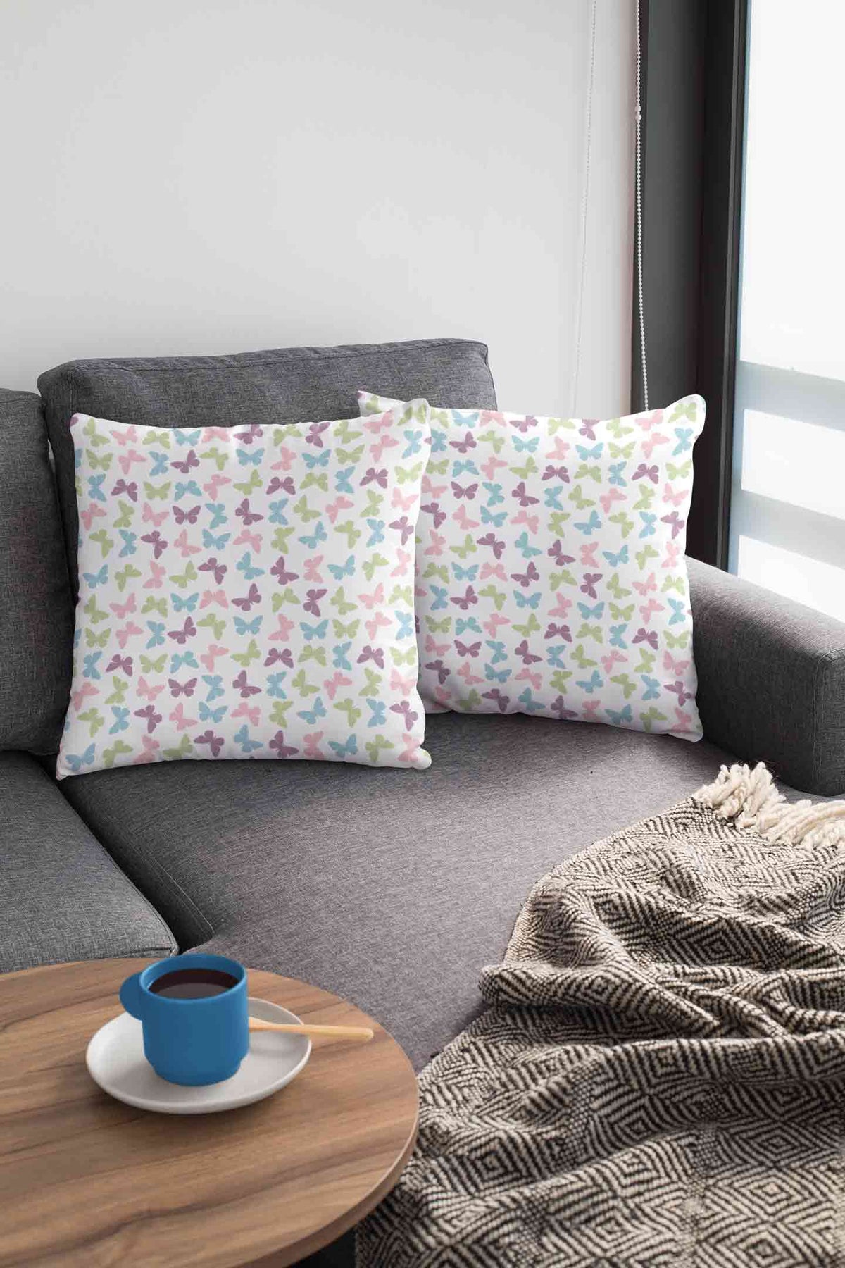 Stepevoli Cushion Covers - All About Butterflies Cushion Cover