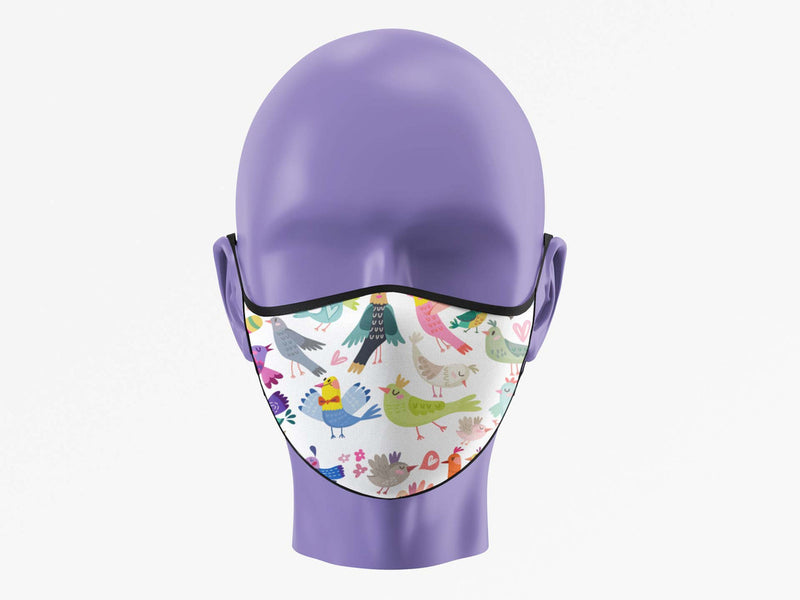 Stepevoli Face Mask - Bird Brained Face Mask (Pack of 1, 3, 5, 10)