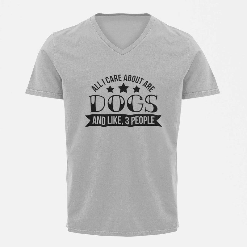 Stepevoli Clothing - V Neck T-Shirt (Men) - Dogs Are My Life (2 Colours)