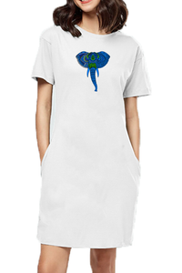 T-shirt Dress With Pockets - Elephantastic (4 Colours)