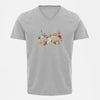 Stepevoli Clothing - V Neck T-Shirt (Men) - Infinity Cat Love (5 Colours)