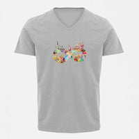 Stepevoli Clothing - V Neck T-Shirt (Men) - Infinity Cat Love (5 Colours)